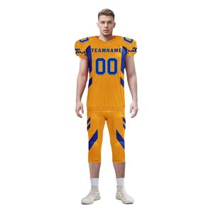 Uniforme de Fútbol Americano Transpirable y Fácil de Usar, Ropa de Equipo con Impresión por Transferencia de Calor, Tallas Grandes, Servicio OEM, Conjuntos 100% Poliéster - Product Image 1