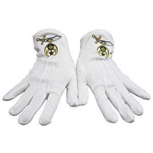 Gants en coton de franc-maçon à séchage rapide les plus exigeants en gros uniforme de cérémonie gants maçonniques - Product Image 3