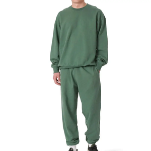 Sweat-shirt et jogging à col rond pour hommes, ensemble de survêtements deux pièces personnalisé, de haute qualité pour hommes - Product Image 6
