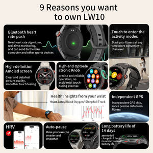 Montre de sport IGPSPORT AMOLED pour le suivi de la forme physique, GPS activé pour la natation et la course à pied, avec bracelet en silicone - Product Image 6