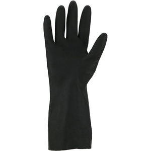 Gants chimiques noirs taille 10 EN 388 & EN 374 PPE Catégorie III pour ASATEX, lot de 10 pour usage domestique - Product Image 3