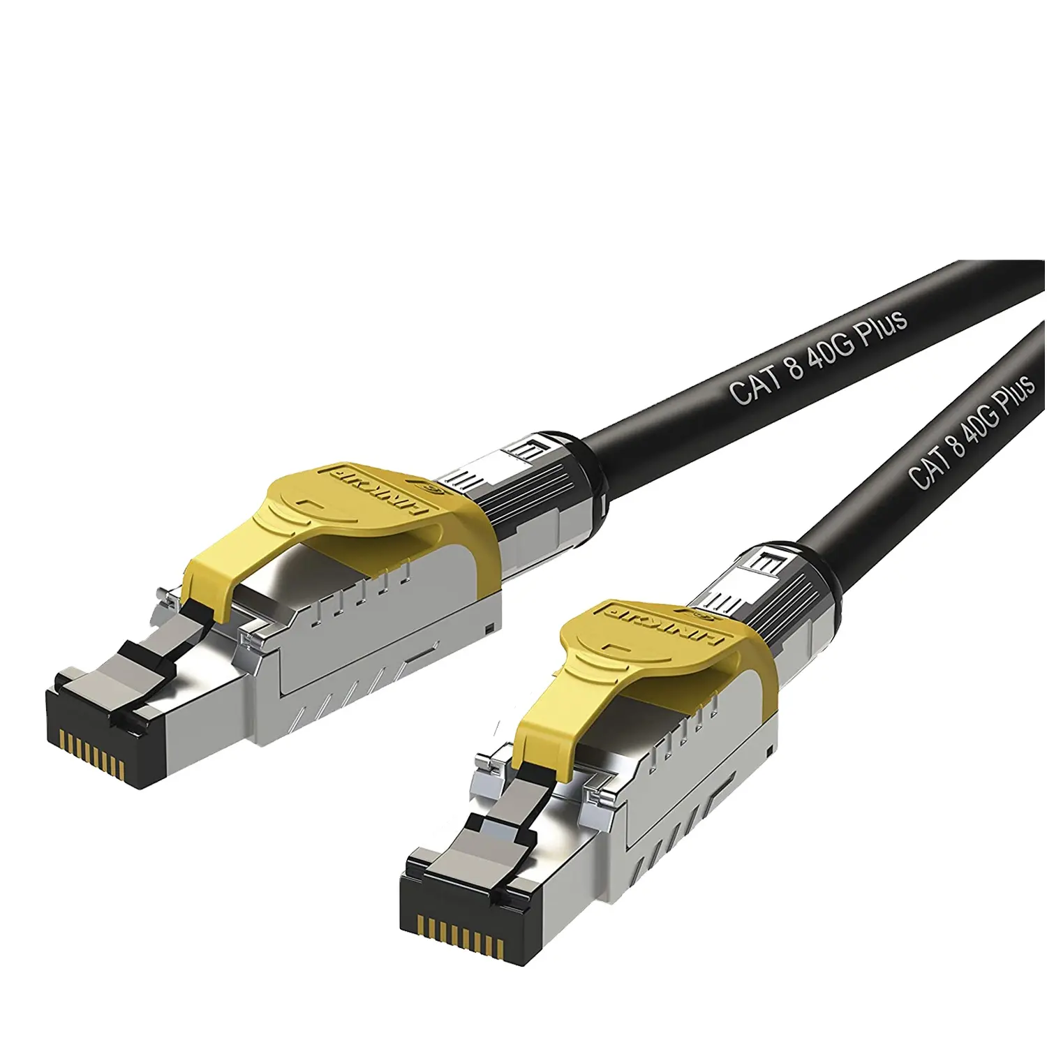 Kabel Patch Ethernet Cat8 S/FTP Kabel Solid Terlindung Ganda 2000MHz 2GHz 40Gbps Jaringan LAN 40G Kabel Struktur