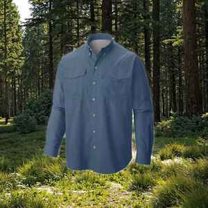 Ropa de Pesca Impermeable con Protección Solar UPF 50, de Spandex/Algodón, con Cierre de Botones, Transpirable y de Secado Rápido, Personalizable, Precio al por Mayor, Nueva Moda - Product Image 3