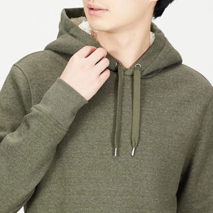 500 Gsm Bulk Blank French Terry Heavyweight Hoodie 100% algodón hombres sin cuerdas regular Fit Hoodie para la venta - Product Image 4