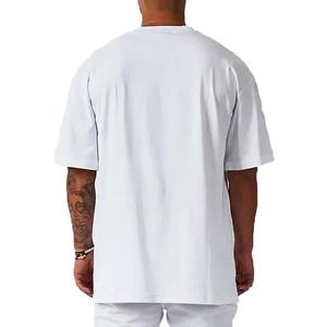 Camiseta Deportiva de Verano para Hombre, Talla Grande, de Algodón, para Fisicoculturismo, Mangas Cortas, Logotipo Frontal, Estilo Relajado en los Hombros - Product Image 3