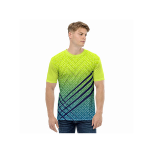 เสื้อยืดผ้าฝ้าย100% สำหรับผู้ชายเสื้อยืดแขนสั้นลำลอง2เฉดคุณภาพสูงผ้าถักสไตล์ทางการ - Product Image 1