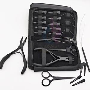 ชุดอุปกรณ์ต่อผมสแตนเลสแบบผูกด้วยมือคลิปหนีบผมสีดำแบบยั่งยืน - Product Image 5