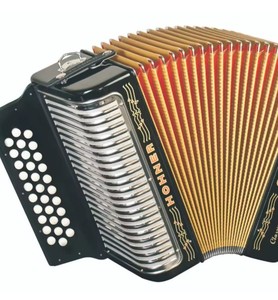 NUEVO Acordeón Diatónico Hohner 3500FB Corona II de 31 Botones FBbEB Blanco con Bolsa y Correas - Product Image 3