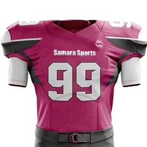 ชุดอเมริกันฟุตบอลระบายอากาศได้ดีมาใหม่ชุดอเมริกันฟุตบอลแขนสั้นพิมพ์โลโก้ได้ตามต้องการ - Product Image 4