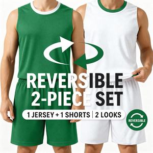 Camiseta de Baloncesto Personalizable para Hombre, sin Mangas, Cuello en V, Corte Atlético, 100% Poliéster, Transpirable, Uniforme de Equipo - Product Image 2