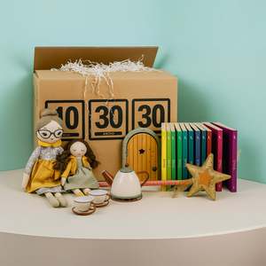 Caja de Almacenamiento de Cartón Resistente de 40x30x30 cm con Asas para Mudanza, Libros, Revistas y Ropa - Product Image 5