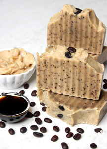 Huile de contrôle du savon personnalisée presse à froid faite à la main savon naturel cacao café ANGLE - Product Image 6