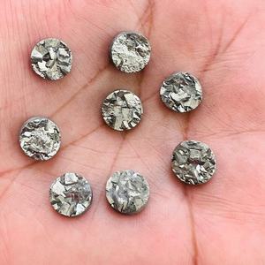 Piedras preciosas calibradas sueltas Druzy redondas de pirita dorada Natural 100%, piedras preciosas y gemas para hacer joyas de alta calidad a precio mayorista - Product Image 5