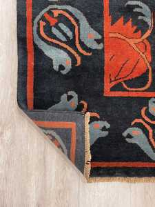 Oushak moderno alfombra anudada a mano abstracta fábrica precio bajo Vintage Oriental alto diseño puerta gota en todo el mundo - Product Image 2