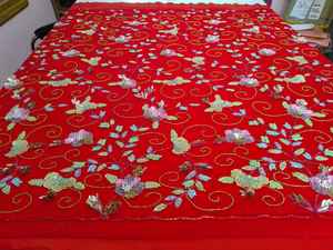 Vestido de Fiesta y Boda de Lujo Hecho a Mano para Niñas, Tejido de Tricot Indio, Ecológico, con Cuentas Bordadas y Patrón de Tela de Red No Tejida - Product Image 2