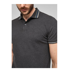 Men's High-End Slim Polo <b>Shirt</b> Business Casual <b>Half</b>-Sleeve Fashionable Embroidered Logo Breathable Knitted Polo <b>Shirt</b> From BD - Product Image 3