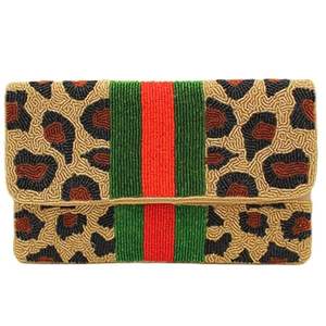 <b>Cuteness</b> Embroidery Pink & Blue Bows Beaded Summer Clutch <b>Purse</b> In Latest Fashion With Elegant Craftsmanship By Hiba Enterprises - Product Image 2