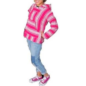 Sweat à capuche en tricot rayé mexicain avec motif unique Polyester/Coton Écologique Séchage rapide Respirant - Product Image 1