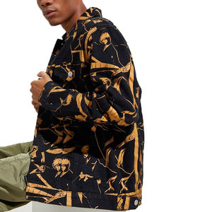 Manteaux d'équitation de streetwear décontractés avec impression de logo personnalisé jeans en denim vestes pour hommes veste en jean pour le nouvel an avec un excellent tissu - Product Image 4