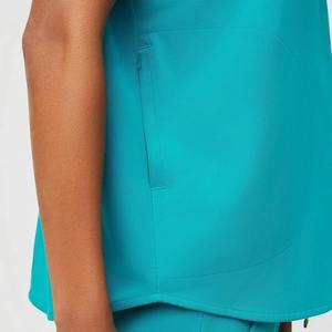 2023 personnalisé à la mode grande taille infirmière gommages maillot haut ensembles travail Stretch uniformes hospitaliers avec conception privée - Product Image 5