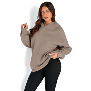 Sweat à capuche en molleton de coton mélangé pour femmes Streetwear pull 100% sweat à capuche en coton pour hommes et sweats personnalisés - Product Image 3