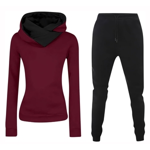 Vente en gros en vrac pull slim et pantalon fuselé vêtements de tous les jours moderne, tendance et décontracté survêtement pour femmes - Product Image 2