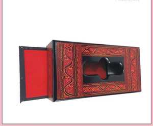 Luxury Walnut Tissue Box | Wooden Paper Holder for Bathroom & Living Room | Modern <b>Desktop</b> Storage Case | Home Decor <b>Organiser</b> - Product Image 2