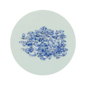 Pierres précieuses et perles de verre en vrac polies à la main en forme de marquise en tanzanite naturelle pour l'artisanat de bijoux Marquise Moissanite. - Product Image 5