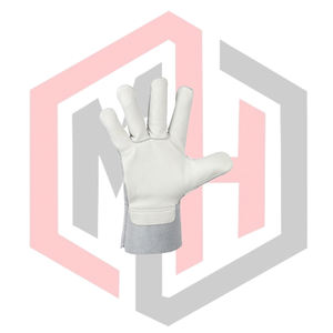 Guantes de Soldadura de Cuero Vacuno Resistentes, de Alta Resistencia, con Mango Corto, Antidesgarros, Anticorte, Antiestáticos, de 11 oz de Grosor - Product Image 3