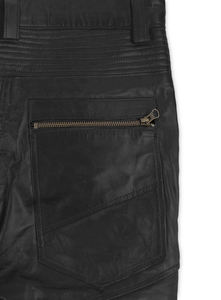 New Custom Men <b>Leather</b> Pants Slim Fit Black Men's 100% High Grade Soft <b>Leather</b> Pants <b>Legging</b> <b>Leather</b> Pants Motorbike Style - Product Image 4