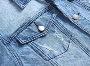 Vestes en denim élégantes pour hommes Vêtements d'extérieur décontractés de qualité supérieure respirants et coupe-vent 100% coton sur le devant personnalisable Vente en gros de haute qualité - Product Image 3