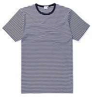 T-shirts pour hommes HRM de haute qualité, 100% coton tricoté, design rayé multicolore, col ras du cou, manches courtes, respirant, écologique, personnalisable