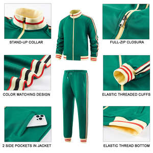 Survêtement d'hiver unisexe chaud à capuche et fermeture éclair Ensemble de jogging décontracté au design personnalisé pour hommes et femmes Veste coupe-vent - Product Image 4