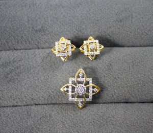 IGI Certifié Naturel Diamant Or Collier Ensemble Élégant Bijoux De Mariée De Luxe Poinçonné Conception Femmes Élégantes Déclaration Cadeau - Product Image 2