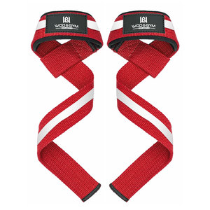 Accessoires de gymnastique en coton rembourré avec logo personnalisé Sangles de levage en silicone pour gyn avec support de poignet - Product Image 2