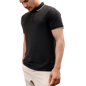 Venta al por mayor de camisetas de polo con logotipo personalizado para hombre patrón sólido poliéster impreso tela de punto sublimación en blanco bolsillos de camisa - Product Image 2