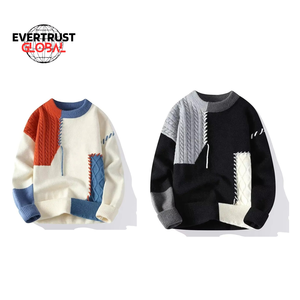 Suéter de lana o mezcla de algodón 350 GSM 100% para hombre, sudadera personalizable de alta calidad para invierno, teñido liso - Product Image 6