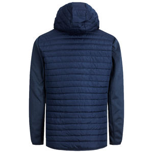 Chaqueta de fabricante de ropa para hombre con logotipo personalizado invierno cálido cremallera deportes Casual con capucha Puffer acolchado prendas de vestir chaquetas para hombres - Product Image 6