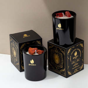 Vela Aromática de Cera de Soja Orgánica Hecha a Mano de Lujo AIKUN OEM ODM, Fragancia Personalizada en Frasco de Vidrio para Diwali, Día del Padre, Marca - Product Image 6