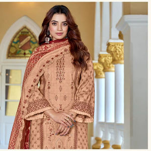 คอลเลกชันวัสดุชุดผ้าฝ้ายสนามหญ้าแคตตาล็อกเต็มรูปแบบในราคาขายส่งราคาพิเศษ - Product Image 1