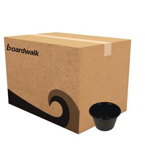 Vasos Desechables de Plástico PP Negros de 4 oz para Snacks, Bebidas, Leche y Chocolate - 2500/Caja - Product Image 1