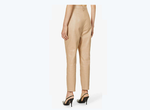 Chaqueta de Cuero para Mujer 2026, Pantalón de Cuero Genuino de Alta Calidad, Pantalón de Cuero de Color Sólido con Material de PU de Alta Calidad, Chaqueta de Cuero para Mujer - Product Image 2