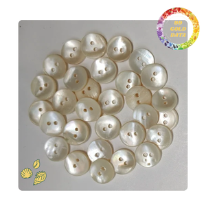 กระดุมเปลือกหอยน่ารักจากหอยมุก | สำหรับทำเครื่องประดับและเสื้อผ้า - Product Image 4