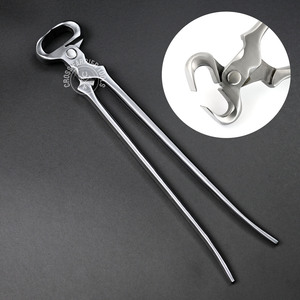 Herramienta Farrier 15 \ "Pinza de pezuña de acero forjado Alicates de instrumentos veterinarios para cuidado de caballos Instrumentos de manicura reutilizables - Product Image 1