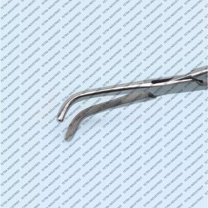 Pinzas de Ducto Biliar Lahey Manuales de Acero Inoxidable, Más Vendidas, de 9 Pulgadas, Curvas, con Puntas Dentadas Longitudinales, Pinzas Quirúrgicas para - Product Image 5