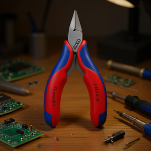 Alicates de corte diagonal Knipex Electronics Mini-Head con mango pulido a espejo y empuñaduras multicomponentes, tipo punzón - Product Image 3