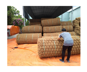 Filet en fibre de coco Tapis en fibre de coco Corde en fibre de coco Matériaux écologiques de haute qualité du fournisseur Vietnam - Product Image 1