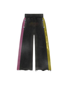 Coton français éponge à capuche lavage à l'acide soleil délavé Applique brodé décontracté rue Vintage en détresse XL piste hiver respirant - Product Image 5