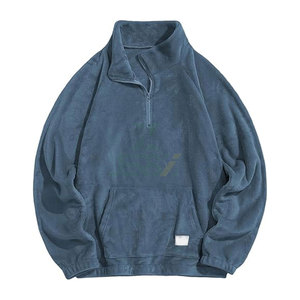 Best Quality Mens 1/4 Zipper Fleece <b>Sherpa</b> Pullover Sweatshirt Fall Winter Unisex Ethnic Printed Sweatshirt Polyester/Cotton - Product Image 5