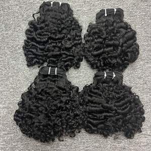 Cheveux birmans bouclés dans la trame, cheveux 100% humains, cheveux bruts un donneur - Product Image 5